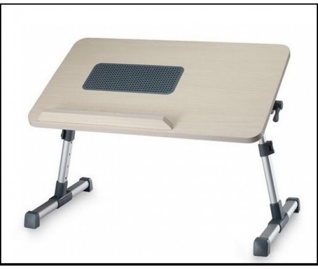 Masa laptop din lemn cu ventilator si picioare din aluminiu ELD1