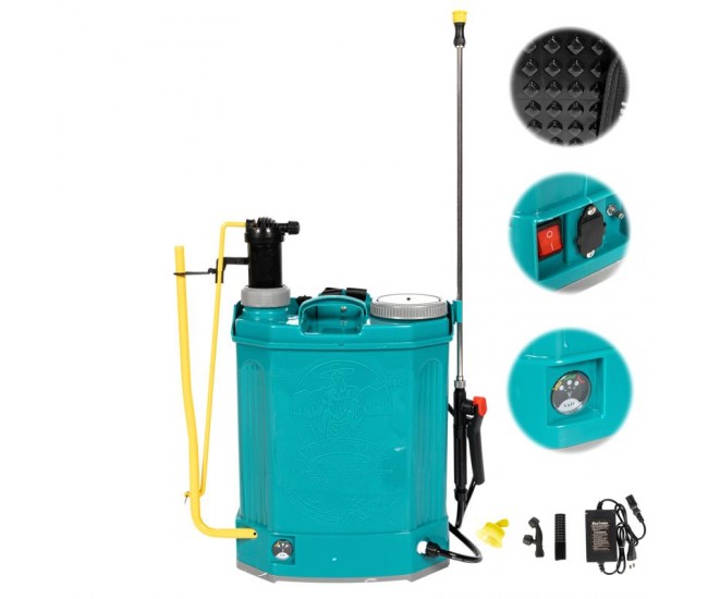 Pompa de stropit 2 in 1 (acumulator+ manuala) 16l Pompa de stropit 2 in 1 (acumulator+ manuala) 16l