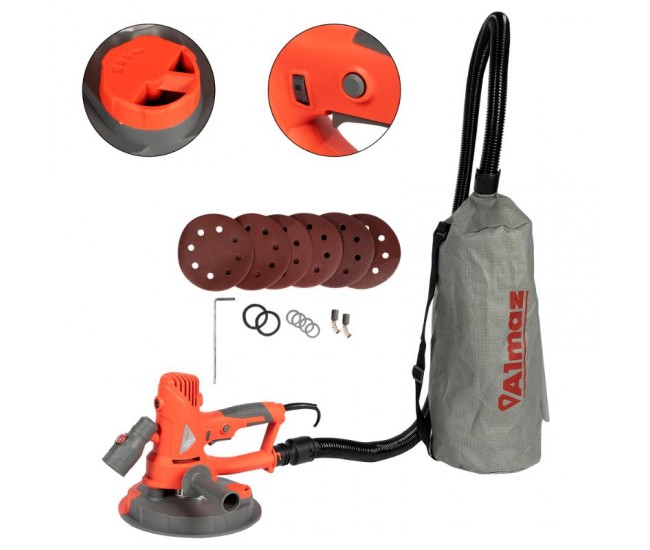 Slefuitor de pereti almaz 750w, Ø180mm, cu variator de turatii si banda led