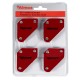 Set 4 mini suporti magnetici sudura 9lbs