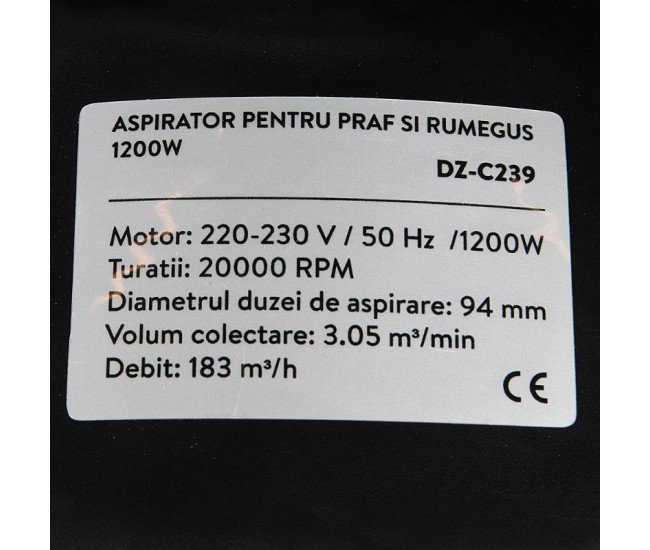 Aspirator pentru praf si rumegus 1100w