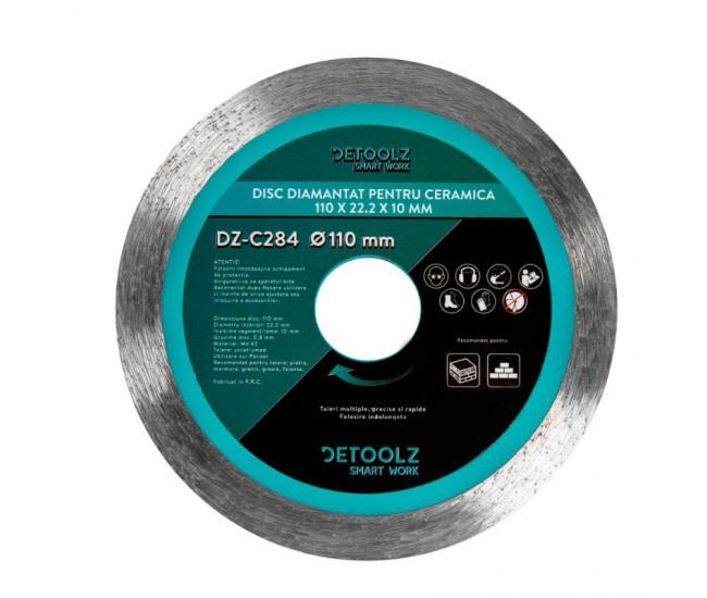 Disc diamantat pentru ceramica 110x22.2x1.6x10mm