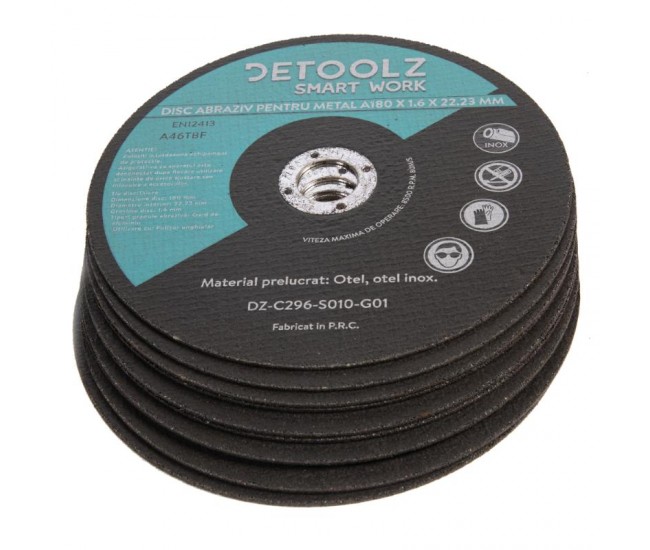 Set disc abraziv pentru metal 180 mm (10/set)