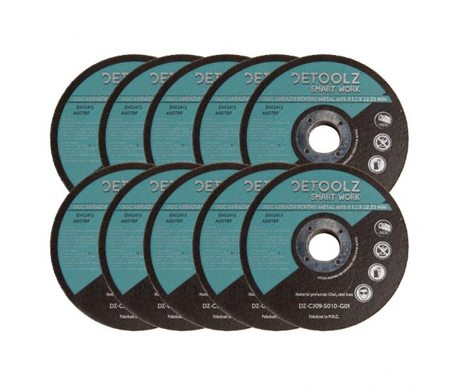 Set disc abraziv pentru metal 115 mm (10/set)