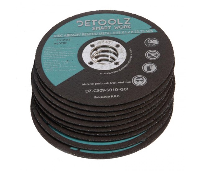 Set disc abraziv pentru metal 115 mm (10/set)