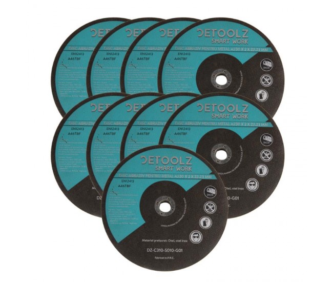 Set disc abraziv pentru metal 230 mm (10/set)