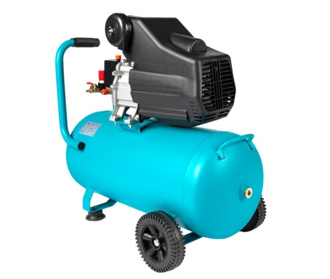 Compresor detoolz 50l cu ulei, 1680 w, debit 206l/min, 8 bar, 2 prize de aer