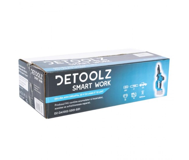 Mini drujba pe acumulator, dreapta, detoolz 20v
