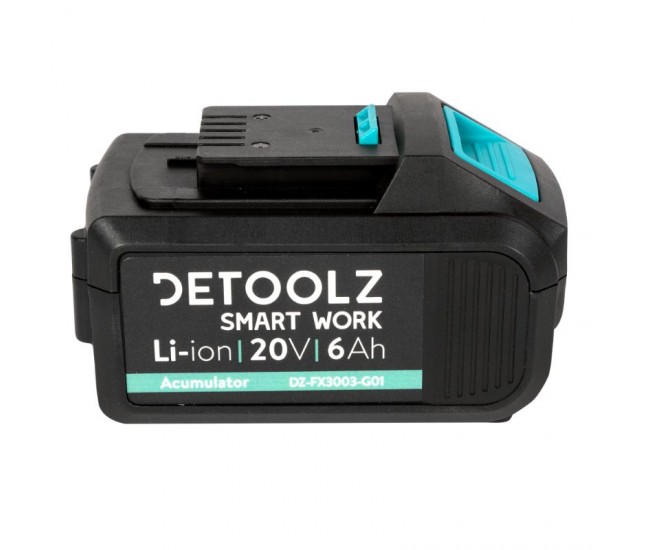 Acumulator li-ion, detoolz, 20v, 6ah