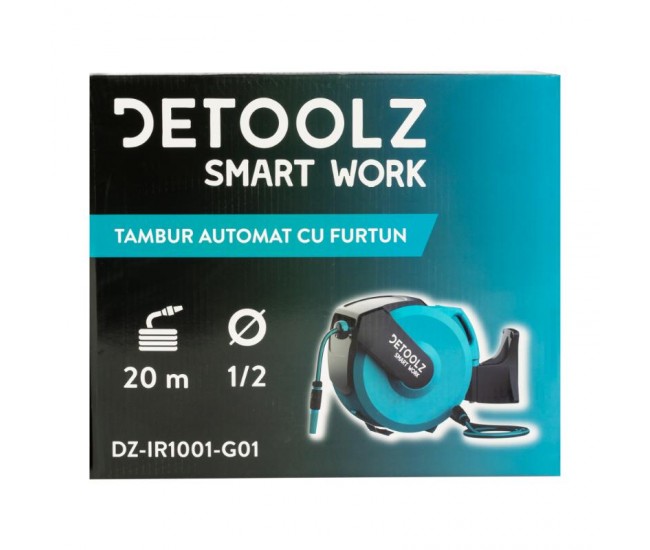 Tambur automat detoolz cu furtun 20m 1/2“ g01