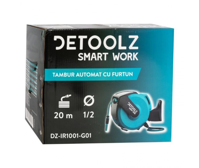 Tambur automat detoolz cu furtun 20m 1/2“ g01