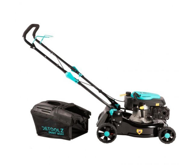 Masina de tuns gazon detoolz, 3.5cp, 146cc, latime de taiere 43cm, colector 40l