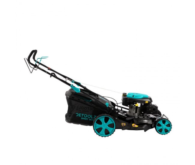 Masina de tuns gazon detoolz, 5cp, 196cc, latime de taiere 53cm, colector 70l, propulsie automata