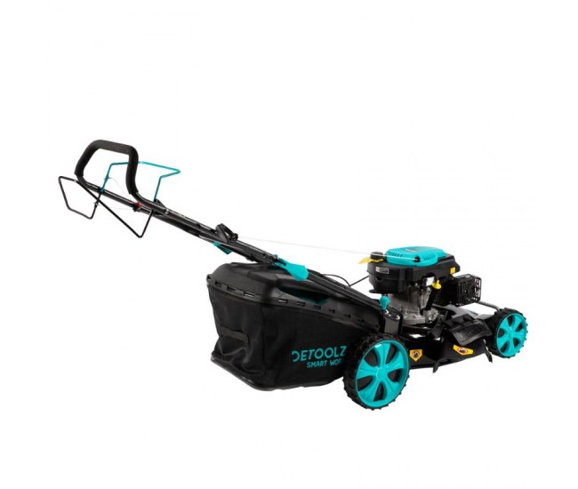 Masina de tuns gazon detoolz, 5cp, 196cc, latime de taiere 53cm, colector 70l, propulsie automata