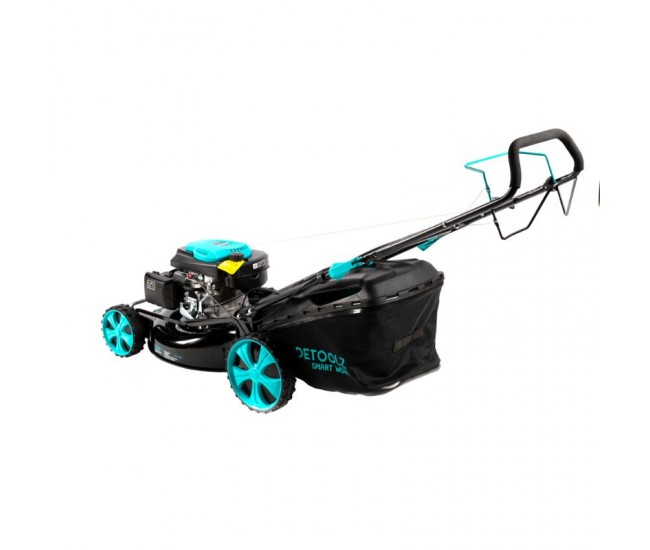 Masina de tuns gazon detoolz, 5cp, 196cc, latime de taiere 53cm, colector 70l, propulsie automata