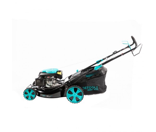 Masina de tuns gazon detoolz, 5cp, 196cc, latime de taiere 53cm, colector 70l, propulsie automata