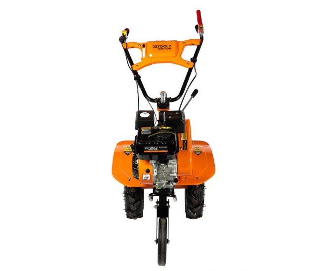 Motocultor detoolz 8cp 212cc, benzina 4t, 3 viteze, pornire manuala, cu roti