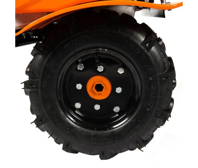 Motocultor detoolz 8cp 212cc, benzina 4t, 3 viteze, pornire manuala, cu roti