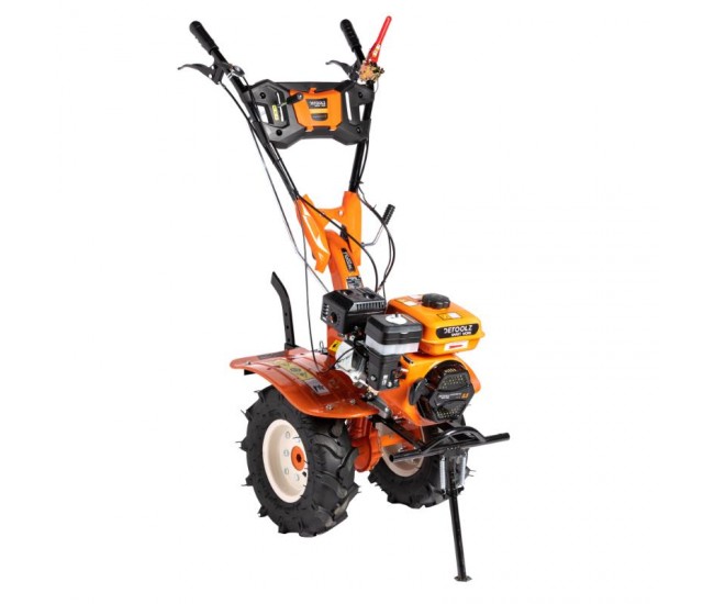 Motocultor detoolz 8.5cp 212cc, benzina 4t, 3 viteze, pornire manuala, cu roti