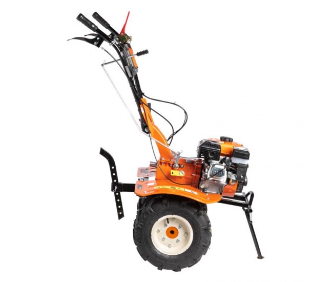 Motocultor detoolz 8.5cp 212cc, benzina 4t, 3 viteze, pornire manuala, cu roti