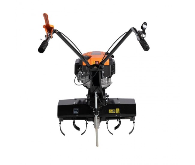 Motocultor detoolz 6cp 173cc, benzina 4t, 1 viteza, pornire manuala, cu roti