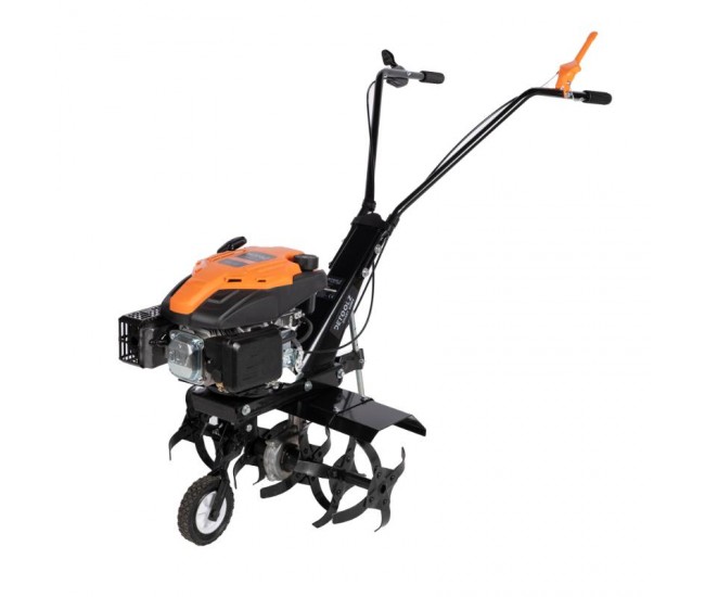 Motocultor detoolz 6cp 173cc, benzina 4t, 1 viteza, pornire manuala, cu roti