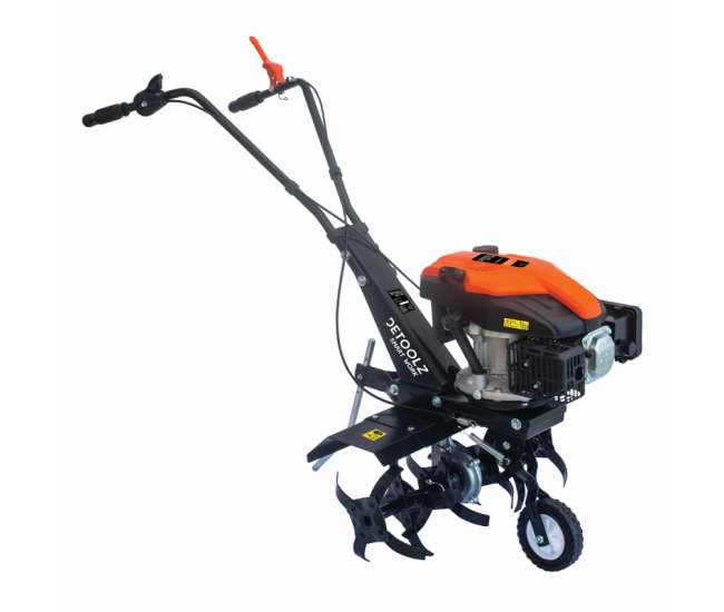 Motocultor detoolz 6cp 173cc, benzina 4t, 1 viteza, pornire manuala, cu roti