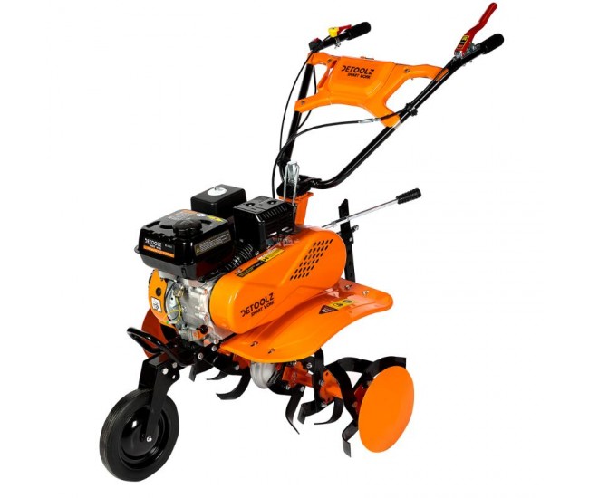 Motocultor detoolz 8cp 212cc, benzina 4t, 3 viteze, pornire manuala, fara roti