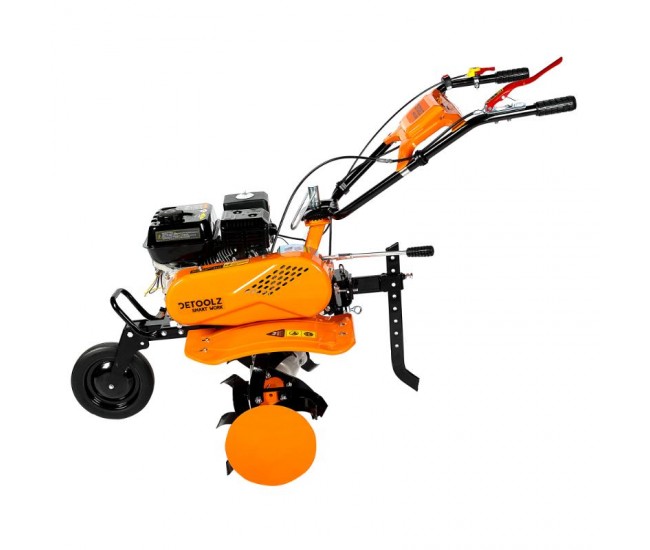 Motocultor detoolz 8cp 212cc, benzina 4t, 3 viteze, pornire manuala, fara roti