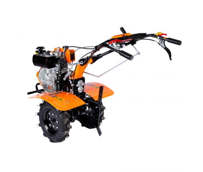 Motocultor detoolz 7cp 280cc, motorina, 4t, 3 viteze, pornire manuala, cu roti