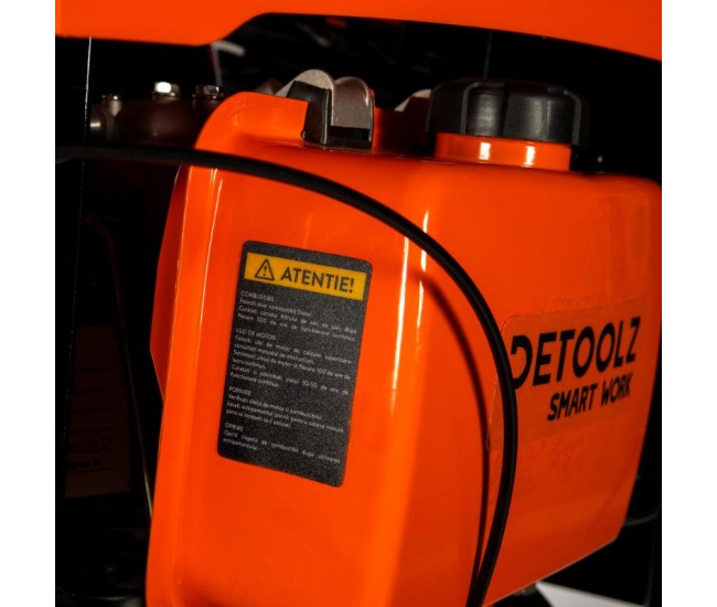 Motocultor detoolz 11cp 418cc, motorina, 4t, 3 viteze, pornire electrica, cu roți