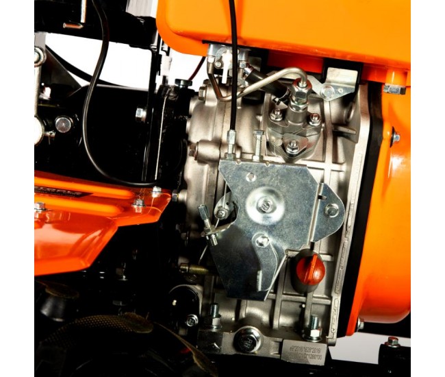 Motocultor detoolz 11cp 418cc, motorina, 4t, 3 viteze, pornire electrica, cu roți