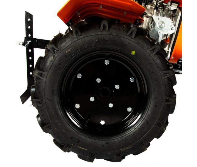 Motocultor detoolz 11cp 418cc, motorina, 4t, 3 viteze, pornire electrica, cu roți