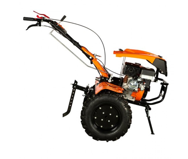 Motocultor detoolz 15cp 420cc, benzina, 4t, 3 viteze, pornire manuala, cu roti