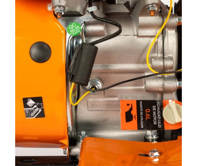 Motocultor 8.5cp detoolz, 212cc, motor benzina 4t, cu 3 viteze si pornire manuala