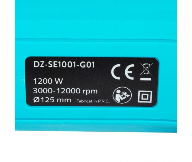 Polizor unghiular detoolz, 1200w, 125mm diametru disc, cu variator de turatie