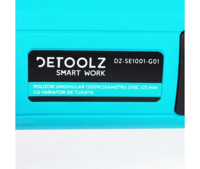 Polizor unghiular detoolz, 1200w, 125mm diametru disc, cu variator de turatie