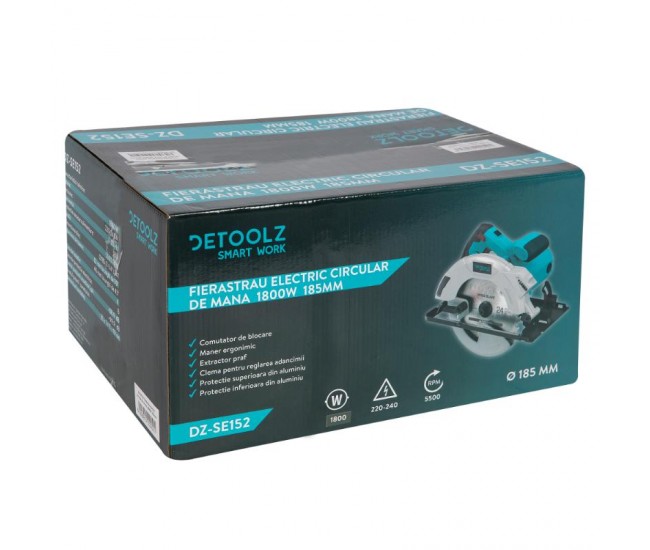 Fierastrau electric circular de mana 1800w 185mm