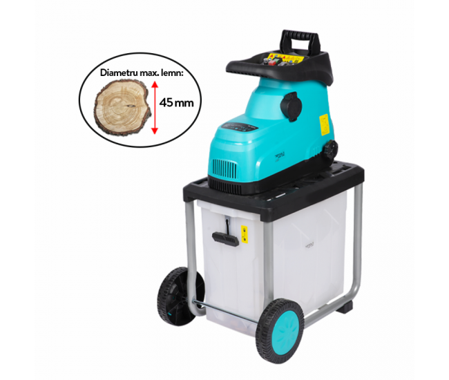 Tocator de crengi si resturi vegetale 2800 w Tocator de crengi si resturi vegetale 2800 w