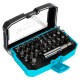 Set biti detoolz, 32 de piese, cu prelungitor magnetic, material cr-v
