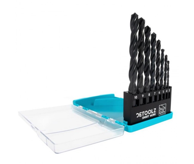 Set burghie detoolz pentru metal 8 bucati g01
