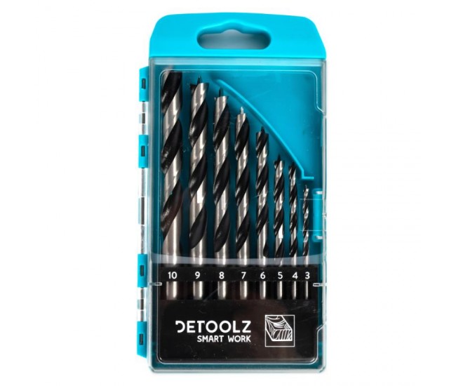 Set burghie detoolz pentru lemn 8 bucati g01