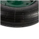 Roata roaba micul fermier 4.00-8, diametru ax 14mm, janta verde