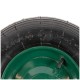 Roata roaba micul fermier 4.00-8, diametru ax 14mm, janta verde