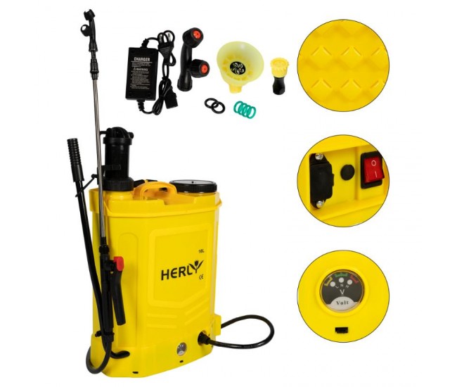 Pompa stropit 2 in 1 (acumulator+manuala) 16l herly