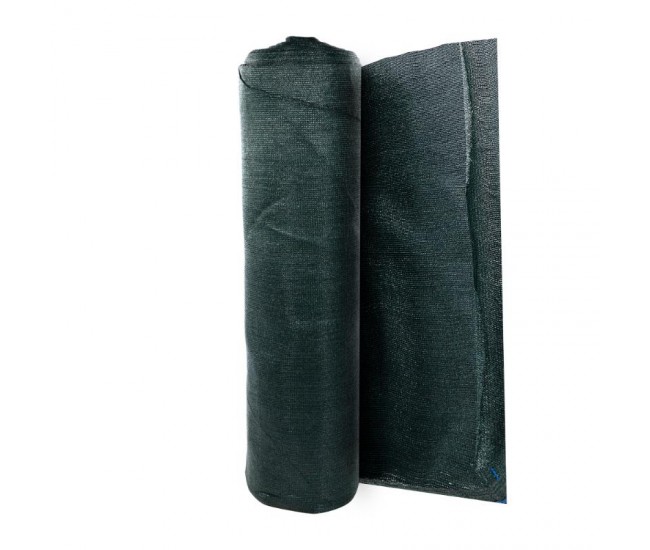 Plasa de umbrire micul fermier, 2x50m, 120g/mp, grad de umbrire 90%, material hdpe, protectie uv