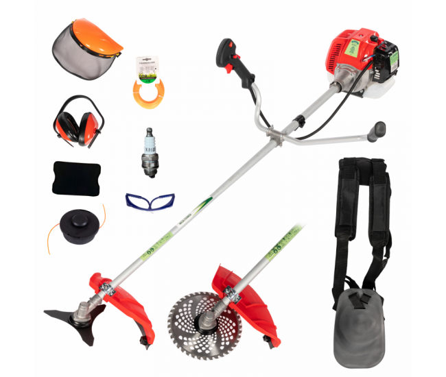 Motocositoare pe benzina 712 cu 10 accesorii, 52cc