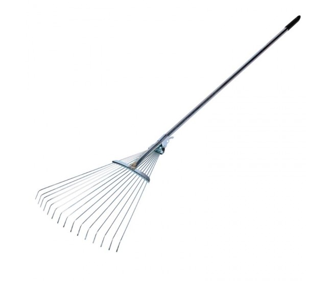 Grebla metalica reglabila pentru frunze, cu coada