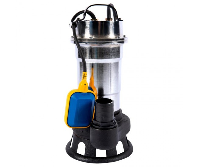 Pompa de evacuare micul fermier, pentru apa murdara, 3kw, debit 25000l/h, inaltime maxima pompare 20m, cu plutitor si corp inox