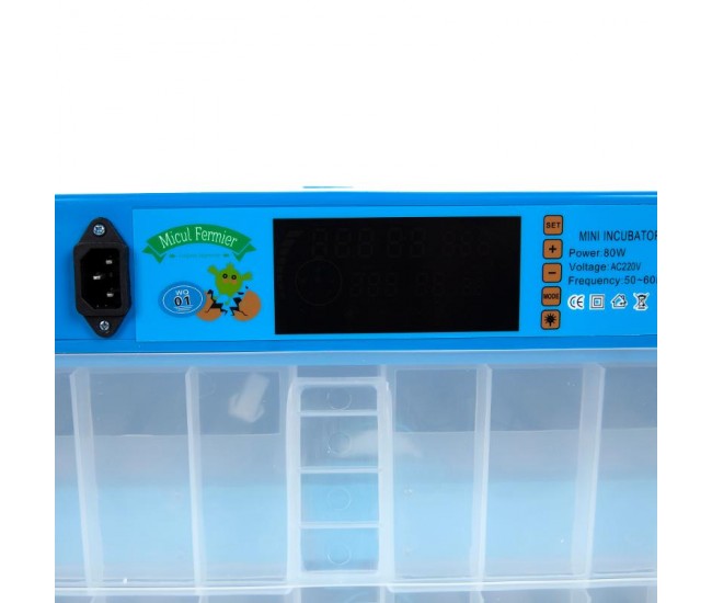 Incubator electric micul fermier capacitate 128 oua, 2 etaje